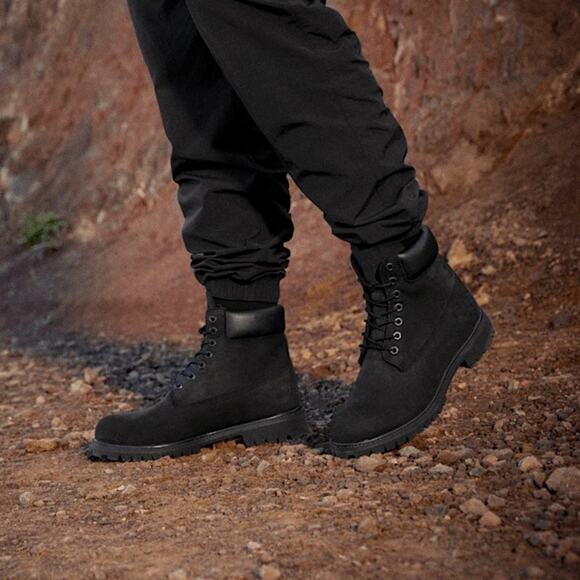 Timberland Premium 6 IN Waterproof Boot Black Nubuck Men’s Size 12 - Picture 1 of 13